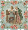 VICTORIAN VALENTINE CARD, Embossed, Lovely Litho Near EX Cond. Card - Dia De Los Amorados