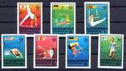 MONGOLIE 1976, NATATION;, CYCLISME, COURSE, ATHLETISME...  7 Valeurs, Neufs. R607 - Verano 1976: Montréal