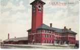 Sioux City Iowa, C&N.W. Railroad Passenger Train Station, Architecture, On C1910s Vintage Postcard - Otros & Sin Clasificación