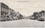 Tama Iowa Main Street Scene With Autos Business Signs, Bicycle, On C1930s/40s Vintage Postcard - Andere & Zonder Classificatie