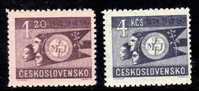 Tchécoslovaquie 1947 N°Y.T. : 449 Et 450** - Nuovi