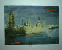 London - Houses Of Parliament & Big Ben With The London Phoenix Fireboat With Spray Jets - Houses Of Parliament