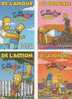 Lot 4 Kaarten 4 Cartes  Les Simpson Film Cinema Stripfiguren - Series De Televisión