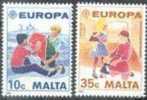 CEPT / Europa 1989 Malte N° 795 Et 796 ** Jeux D'enfants - 1989