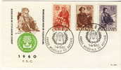 BELGIUM FDC COB 1128/30 REFUGIEES - 1951-1960