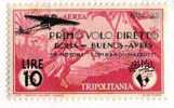 PIA - TRIPOLITANIA - 1934 : Primo Volo Diretto Roma-Buenos Aires  -  (SAS  P.A.  33) - Tripolitania