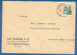 Deutschland; Alliierte Besetzung Baden; MiNr. 22; Waldkirch 29.06.1948; Carl Harbrecht, Lebensmittel Grosshandlung - Baden