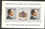 Luxembourg 1981 - Y&T BF 13 ** - 60e Anniversaire De Naissance Du Grand-Duc Jean De Luxembourg - Blocs & Hojas
