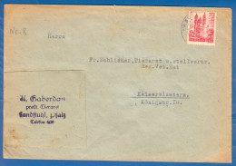 Deutschland; Alliierte Besetzung Rheinland Pfalz; MiNr. 8; Brief Von Landstuhl Pfalz Nach Kaiserslautern - Rhine-Palatinate