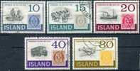Iceland 1973 - 100 Years Islandic Stamps - Complete Set Of 5 Stamps - Usati