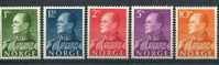 Norway 1959 - King Olav Complete Set Of 5 Stamps (unused) - Neufs