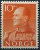 Norway 1959 - King Olav - 10 Kr. - Unused Stamps