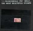 ITALIA REGNO ITALY KINGDOM 1917 POSTA AEREA SOPRASTAMPATO AIR MAIL OVERPRINTED CENT.  25 TIMBRATO USED - Airmail