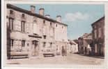 CPA CASTELNAU RIVIERE BASSE PLACE DE LA MAIRIE ET RUE POMAREDE CAFE P.LAUZIN RESTAURANT HAUTES PYRENEES - Castelnau Riviere Basse