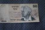 BILLET DE BANQUE DE LA BANK D' ISRAEL 50 SHEKEL DAVID BEN GOURION 1978 - Israel