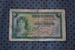 BILLET DE BANQUE DE LA BANK  BANCO DE REPUBLIQUE ESPANA  ESPAGNE  DE 5  PESETAS 1935 - 5 Peseten