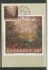 Guernesey Carte Maximum Avec Timbre Auguste Renoir - Impressionisme