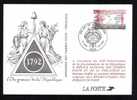 1792 AN 1 DE LA REPUBLIQUE PARIS OBLITERATION 1er Jour 1992. - Pseudo-interi Di Produzione Ufficiale