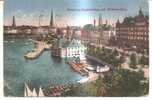 38601)cartolina Illistratoria Hamburg - Jungfernstieg Mit Aisterpavillon - Harburg