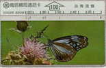 # TAIWAN C0025 Butterfly 100 Landis&gyr -papillon,butterfly-  Tres Bon Etat - Taiwan (Formosa)