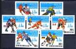 MONGOLIE 1979, CHAMPIONNATS MONDE HOCKEY SUR GLACE BOBSLEIGH... 7 Valeurs, Neufs. R545 - Eishockey