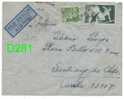 Yvert 719 + PA 16 - Used 31-10.1946 To Chile - Caixa # 8 - 1945-54 Marianne (Gandon)