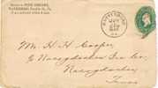 1405. Entero Postal WAYNESBORO (pennsylvania) 1895 A Texas. Fancy Cancel - ...-1900