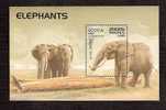 ELEPHANTS : -  LAOS -  BF 1 TIMBRES NEUFS** LUXE-  1997 - Eléphants