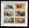 ELEPHANTS : -  REPUBLIQUE DES JUIFS- BF 6 TIMBRES NEUFS** LUXE-  RARE ! - Elefantes