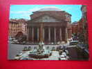 CPM OU CPSM  -ITALIE-ROMA-ROME-LE PANTHEON-CARTE AVEC DE NOMBREUSES VOITURES DONT 2 CH-MINI ETC - Panthéon