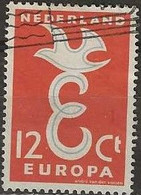 NETHERLANDS 1958 Europa - 12c. - Blue And Red FU - Used Stamps