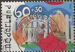 NETHERLANDS 1991 Child Welfare. Outdoor Play - 60c.+30c. - Girls With Doll And Robot FU - Used Stamps