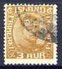 #Iceland 1920. King Christian X. Michel 84. Cancelled(o) - Gebruikt