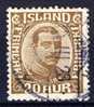 ##Iceland 1921. King Christian X. Michel 101. Cancelled(o) - Usati