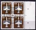 Luftpost-Serie 1984 DDR 2868+4-Block O 10€ Stilisiertes Flugzeug Mit Brief Ms Air Mail Bloc Ss Sheet Bf GDR Germany - Sonstige (Luft)