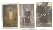 3 Cartes Photos -  Femme - Mode -  Lot - Non Classificati