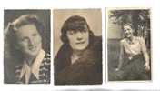 3 Cartes Photos -  Femme - Mode -  Lot - Ohne Zuordnung