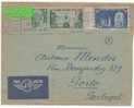 Yvert 741+807+842 Used To Portugal 8.4.1950 - Caixa #8 - 1945-54 Marianna Di Gandon