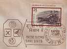 Road Safety Sign, Accident, School, India, Pictorial Postmark - Ongevallen & Veiligheid Op De Weg