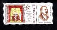 The First Yiddish Theatre In The World 1879 - Iasi Romania 2009 Stamps+ Label  Right,MNH - Théâtre