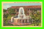 SANTA BARBARA, CA - FOUNTAIN AND PATIO, HISTORIC ADOBE - THE CARILLO - - Santa Barbara