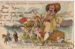 06 CANNES Litho  J Barol S M Carnaval 9 Cote D' Azur 1905 Chromos Carnaval - Carnaval