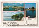 50 SAINT VAAST La HOUGUE - L'entrée Du Port, La Chapelle Des Marins, Le Bassin Du Chantier Naval. Multi.-Vues - Saint Vaast La Hougue