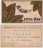 REVE D'OR - L.T. PIVER PARIS - CARTE PARFUMEE - PERFUME CARD - Antiquariat (bis 1960)