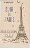 SOIR DE PARIS - BOURJOIS - CARTE PARFUMEE -  PERFUME CARD - - Oud (tot 1960)