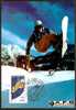 FRANCE ALBERTVILLE 2002 - OLYMPIC WINTER GAMES SALT LAKE CITY 2002 - FDC SU CARTOLINA "SNOWBOARD" - Winter 2002: Salt Lake City