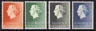 Niederlande / Netherlands 1954-1957 : Mi 647-648/661/706 *** - Königin/Queen Juliana - Nuovi