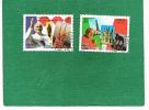 VATICANO - VATICAN . CAT.UNIF. 1039.1040   - 1995 I VIAGGI DI GIOVANNI PAOLO II NEL 1994   -  USATI (°) - Used Stamps