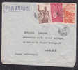 Sur Enveloppe PAR AVION Affranchissement Tricolore A.E.F. - Covers & Documents