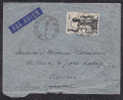 Sur Enveloppe PAR AVION CAD BANGUI A.E.F. Sur Affranchissement 10f00 A.E.F. Seul - Lettres & Documents